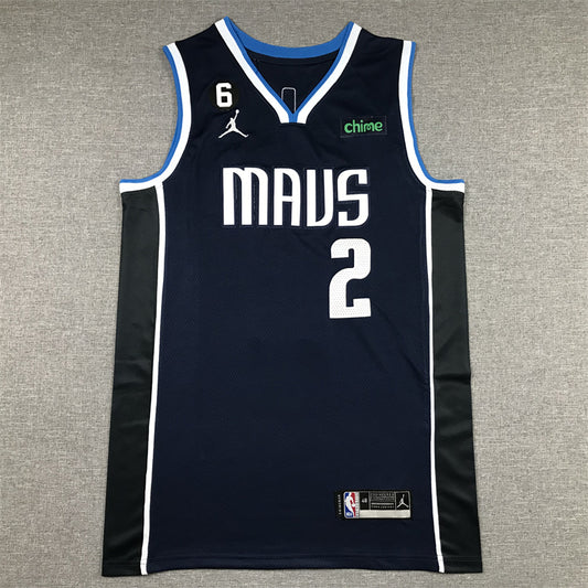 Men's Dallas Mavericks Kyrie Irving #2 Navy 2022/23 Statement Edition Swingman Jersey