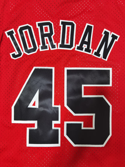 Men's Chicago Bulls Michael Jordan #45 NBA Red Mitchell&Ness Swingman Jersey