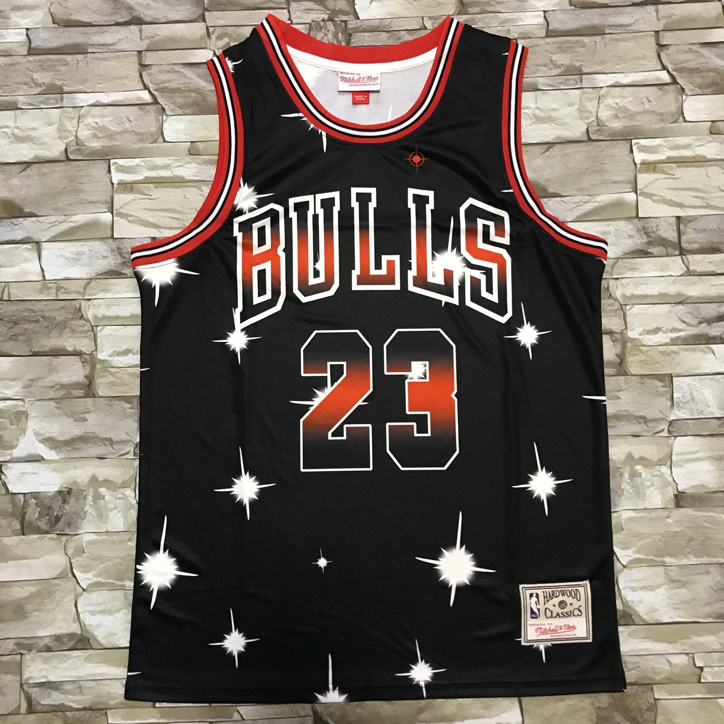 Men's Chicago Bulls Michael Jordan #23 Black Classics Swingman Jersey