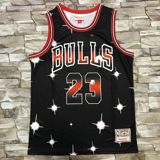 Men's Chicago Bulls Michael Jordan #23 Black Classics Swingman Jersey