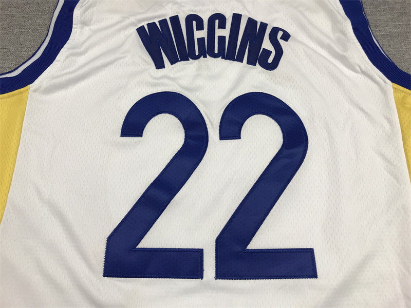 Men's Golden State Warriors Andrew Wiggins #22 White Player Jersey