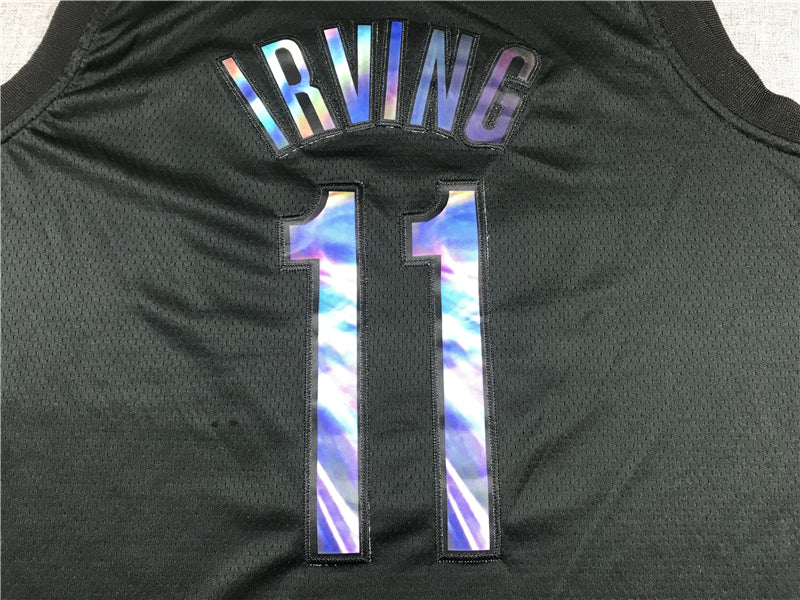 Men's Brooklyn Nets Kyrie Irving #11 Black Swingman Player Jersey