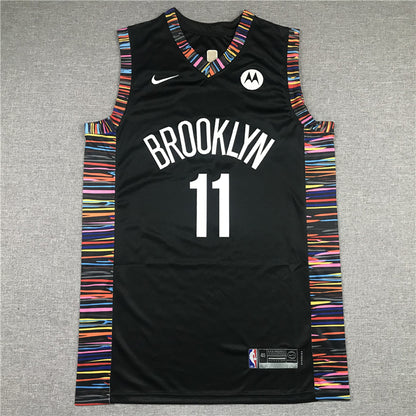 Men's Brooklyn Nets Kyrie Irving #11 Black Swingman Jersey - City Edition