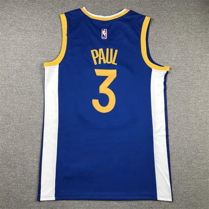 Men's Golden State Warriors Chris Paul #3 Royal Fast Break Player Jersey - Icon Edition