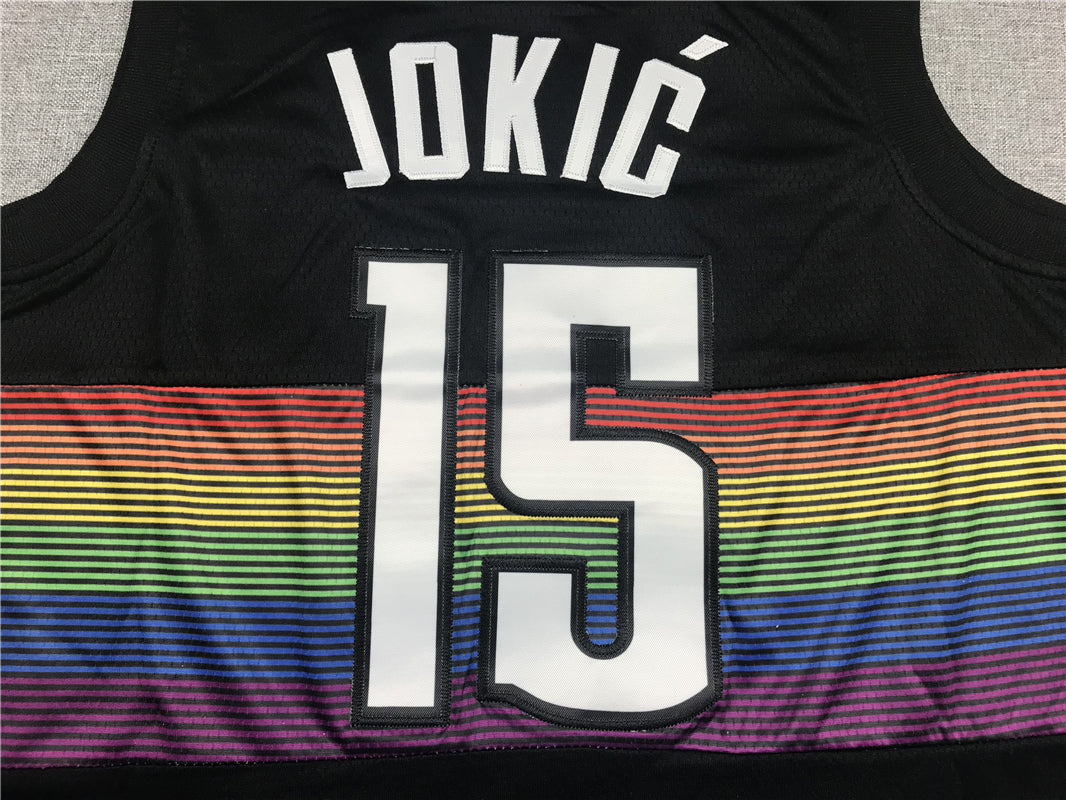 Men's Denver Nuggets Nikola Jokic #15 Black Player Jersey