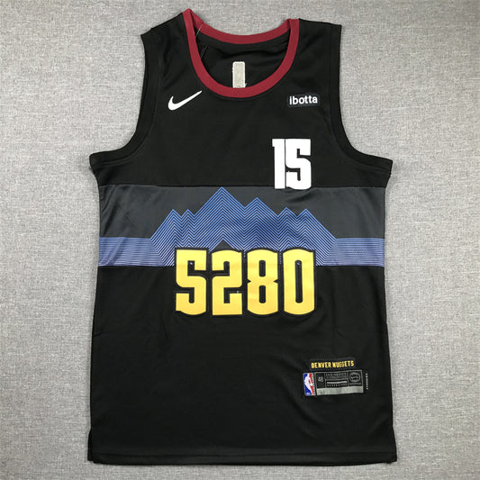 Men's Denver Nuggets Nikola Jokic #15 Black 2023/24 Swingman Jersey - City Edition