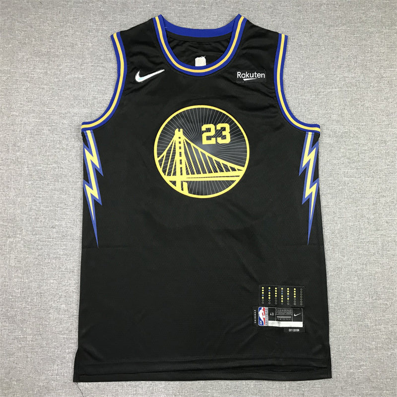 Men's Golden State Warriors Draymond Green #23 City Edition Black Classic Jersey