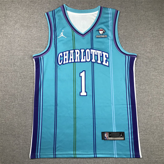 Men's Charlotte Hornets LaMelo Ball #1 Teal 2023/24 Swingman Replica Jersey - Classic Edition