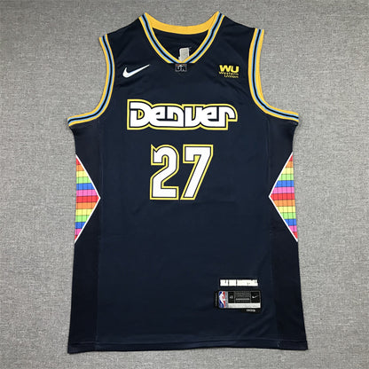 Men's Denver Nuggets Jamal Murray Navy 2021/22 Swingman Jersey - City Edition