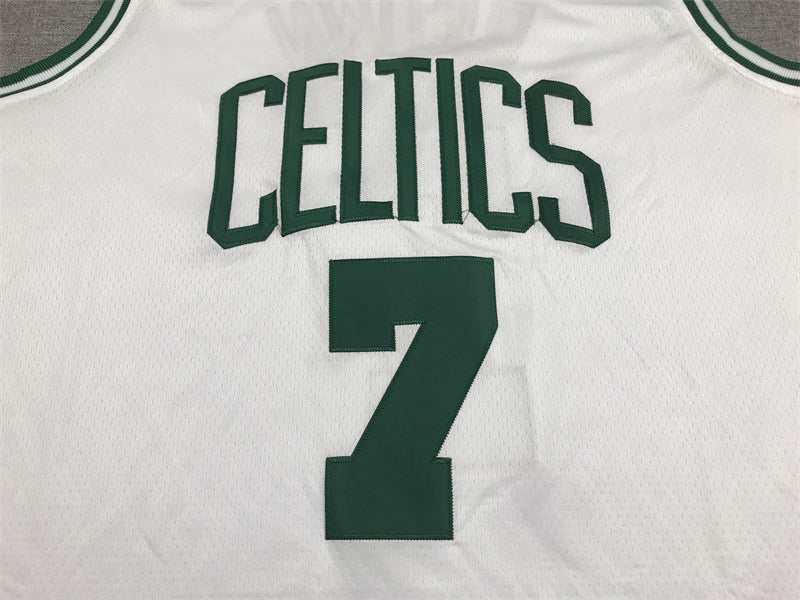 Men's Boston Celtics Jaylen Brown #7 White 2022/23 Swingman Jersey - Association Edition