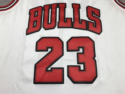 Men's Chicago Bulls Michael Jordan #23 White Fast Break Replica Player Jersey