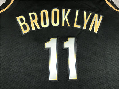 Men's Brooklyn Nets Kyrie Irving Black 2020/21 Swingman Player Jersey