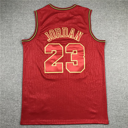 Men's Chicago Bulls Michael Jordan Red 1997-98 Hardwood Classics Swingman Jersey