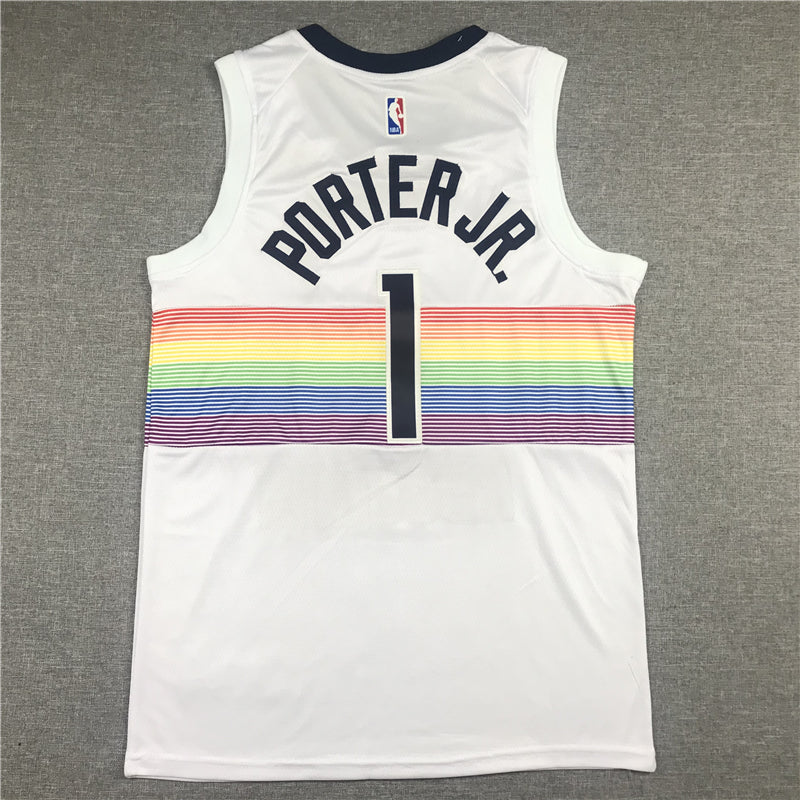 Men's Denver Nuggets Michael Porter Jr. White Swingman Player Jersey