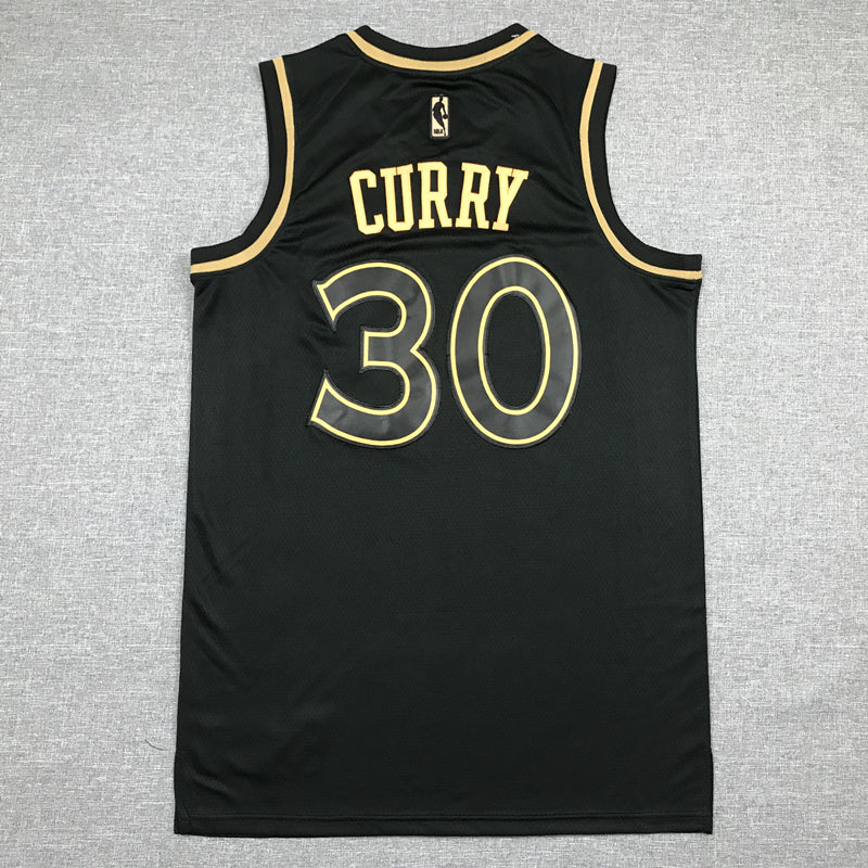 Men's Golden State Warriors Stephen Curry #30 Black Classic Swingman Jersey