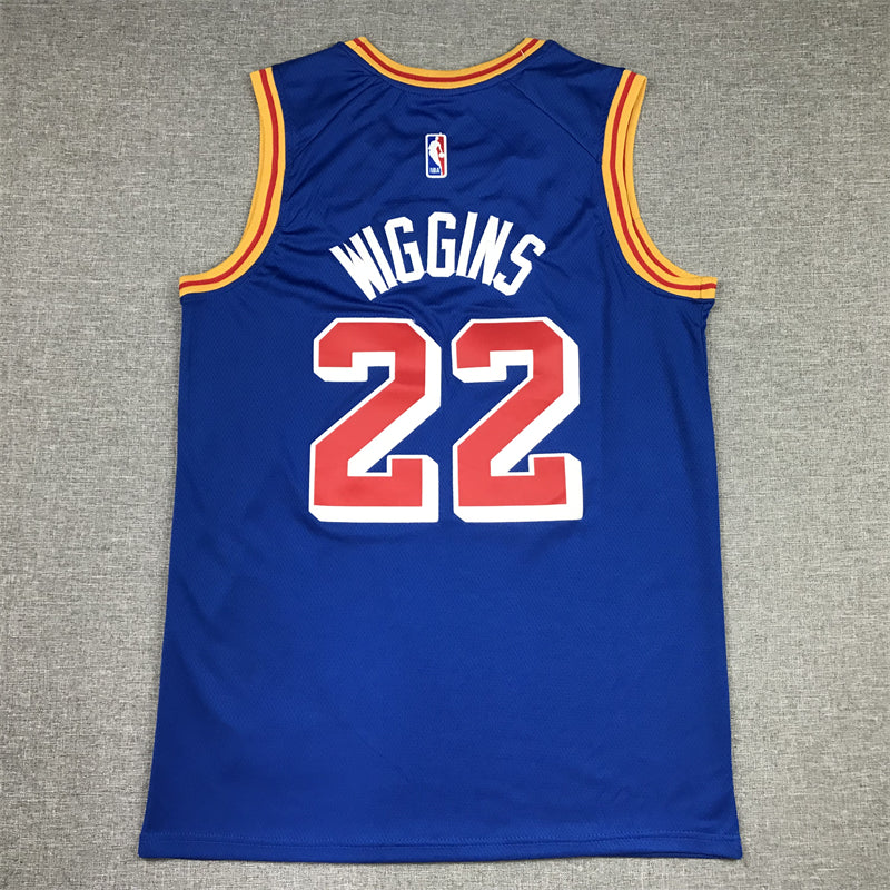 Men's Golden State Warriors Andrew Wiggins #22 Blue Swingman Jersey