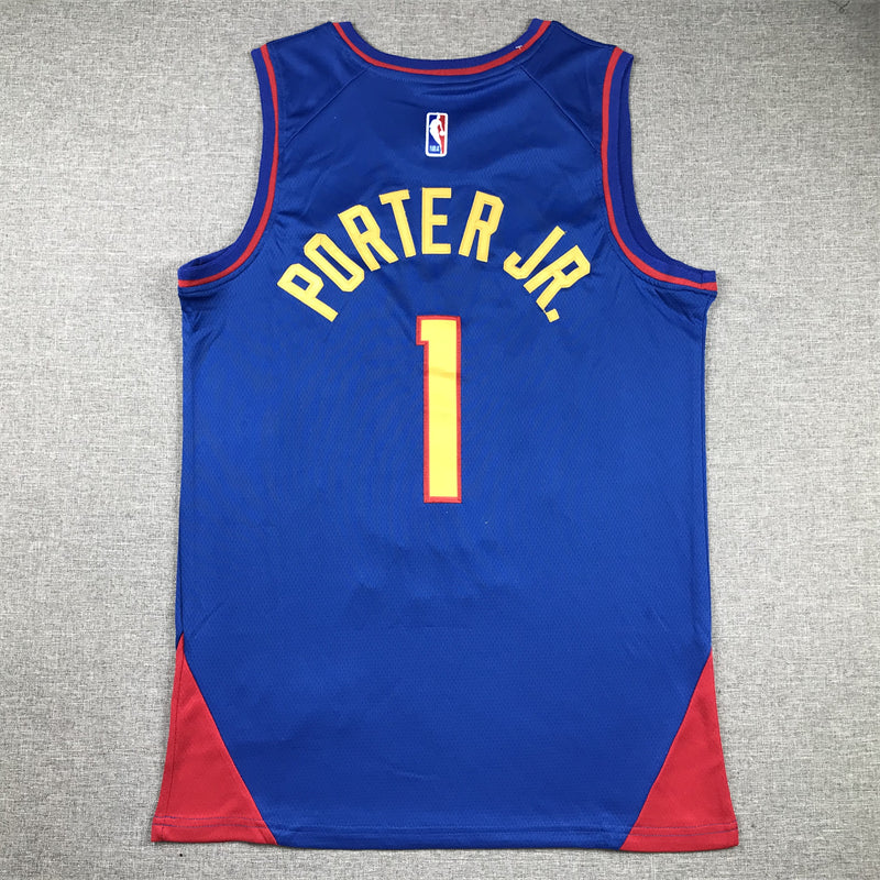 Men's Denver Nuggets Michael Porter Jr. #1 Blue 2022/23 Swingman Jersey - Statement Edition