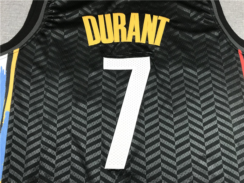 Men's Brooklyn Nets Kevin Durant Black 2020/21 Swingman Jersey - City Edition