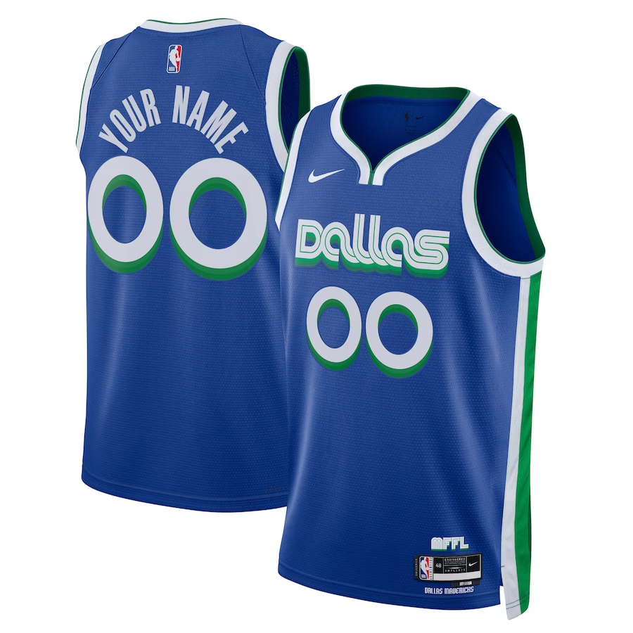 Men's Dallas Mavericks Blue 2022/23 Swingman Custom Jersey - City Edition