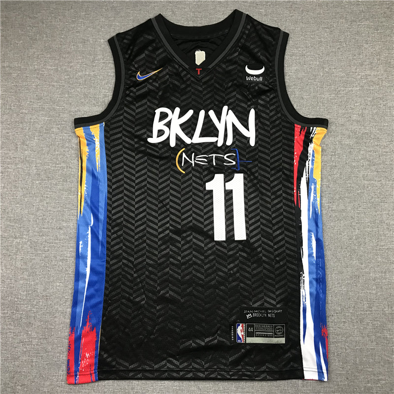 Men's Brooklyn Nets Kyrie Irving Black 2020/21 Swingman Jersey - City Edition