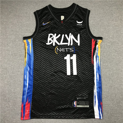 Men's Brooklyn Nets Kyrie Irving Black 2020/21 Swingman Jersey - City Edition