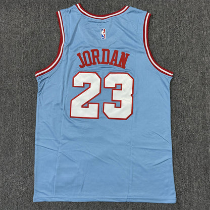 Men's Chicago Bulls Michael Jordan #23 Blue Swingman Jersey