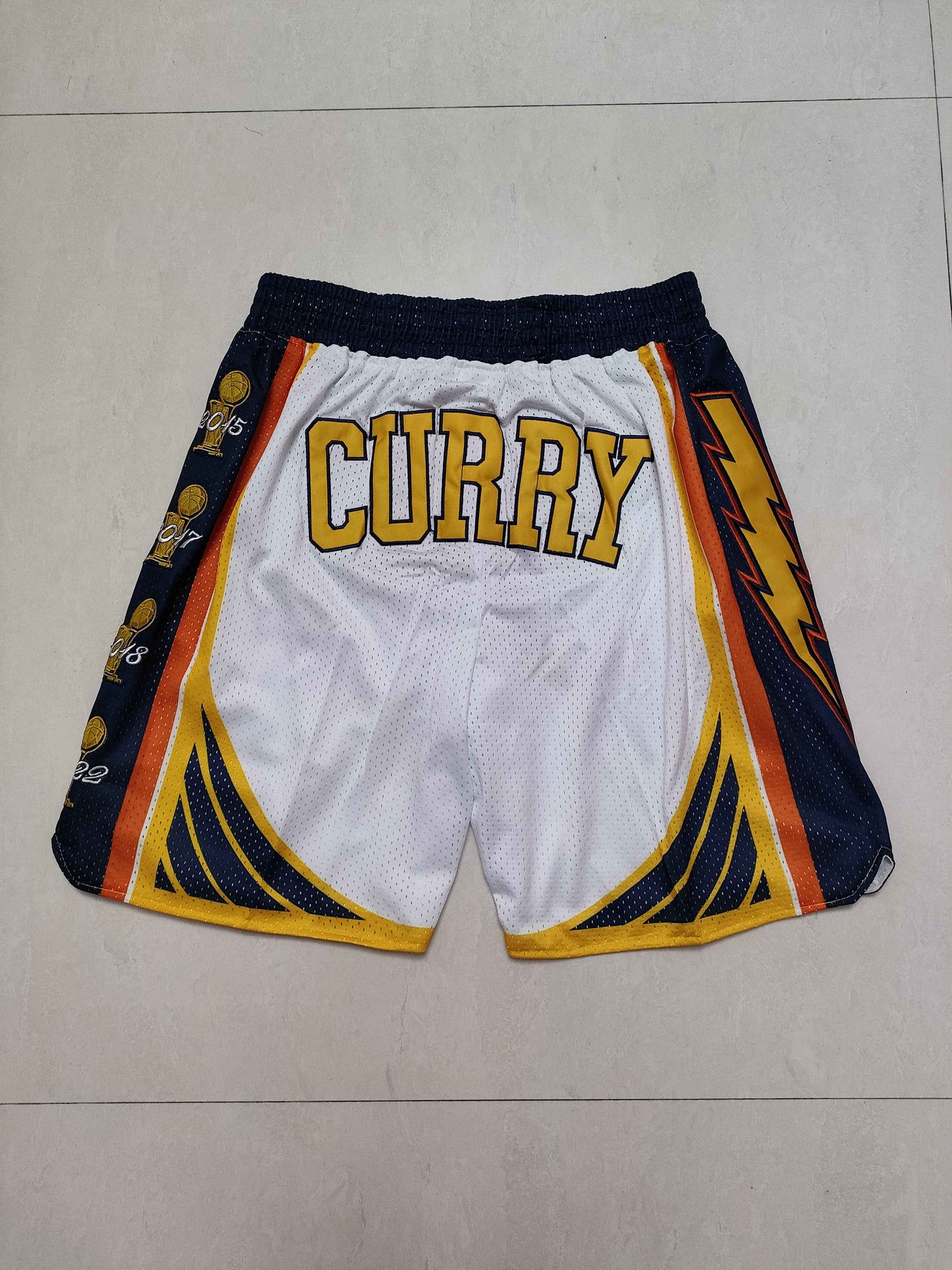 Men's Golden State Warriors Pocket White Basketball Shorts