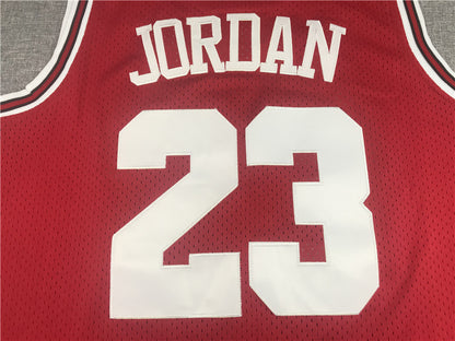 Men's Chicago Bulls Michael Jordan #23 NBA Red Hardwood Classics Authentic Jersey