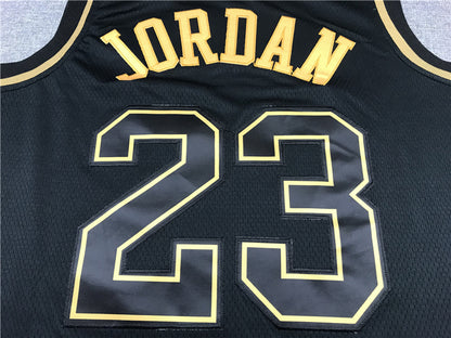 Men's Chicago Bulls Michael Jordan #23 Black Swingman Player Jersey