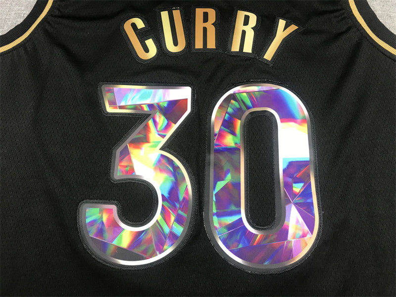 Men's Golden State Warriors Stephen Curry #30 NBA Black Swingman Jersey