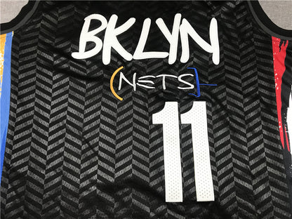 Men's Brooklyn Nets Kyrie Irving Black 2020/21 Swingman Jersey - City Edition