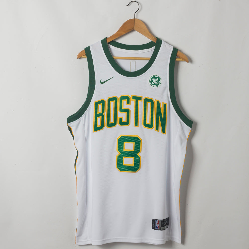 Men's Boston Celtics Kemba Walker #8 White Game Jersey