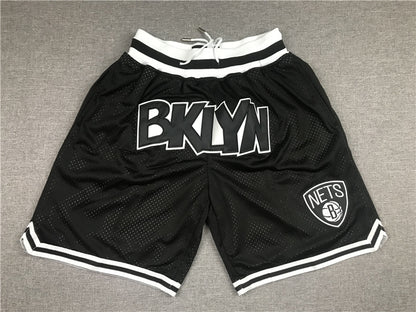 Men's Brooklyn Nets Black Basketball Retro Shorts