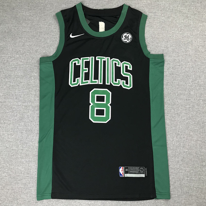 Men's Boston Celtics Kemba Walker #8 NBA Black Game Jersey