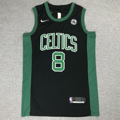 Men's Boston Celtics Kemba Walker #8 NBA Black Game Jersey