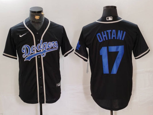 Men's Los Angeles Dodgers Shohei Ohtani #17 Black Player Game Jersey