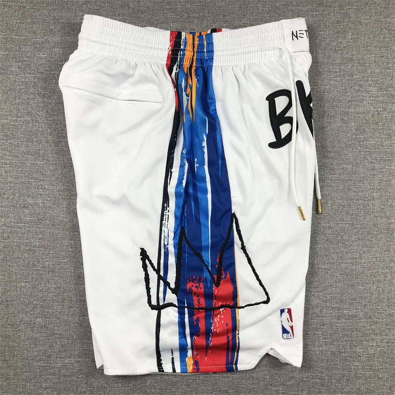 Men's Brooklyn Nets White 2022/23 Basketball Shorts City Edition