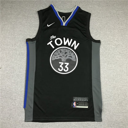 Men's Golden State Warriors James Wiseman #33 Black Swingman Jersey