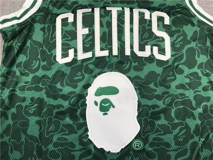 Men's Boston Celtics Bape Mitchell & Ness #93 NBA Green Player Jersey