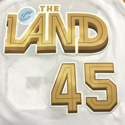 Men's Cleveland Cavaliers Donovan Mitchell #45 The Land White City Edition Jersey