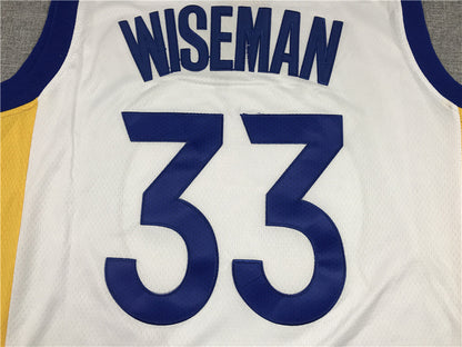 Men's Golden State Warriors James Wiseman White Fast Break Replica Player Jersey