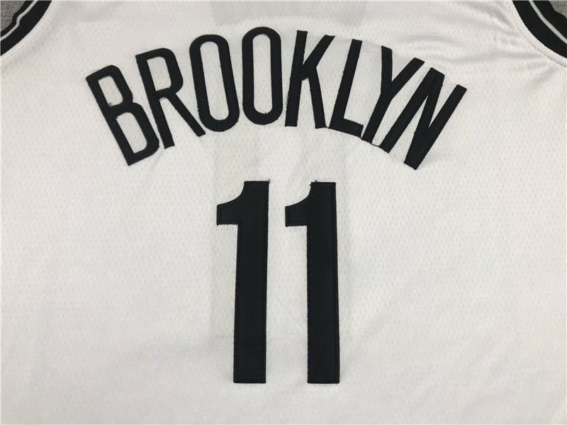 Men's Brooklyn Nets Kyrie Irving White 2019 Fast Break Player Movement Jersey