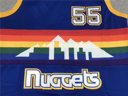 Men's Denver Nuggets Dikembe Mutombo 1991-92 Blue Hardwood Classics Swingman Jersey