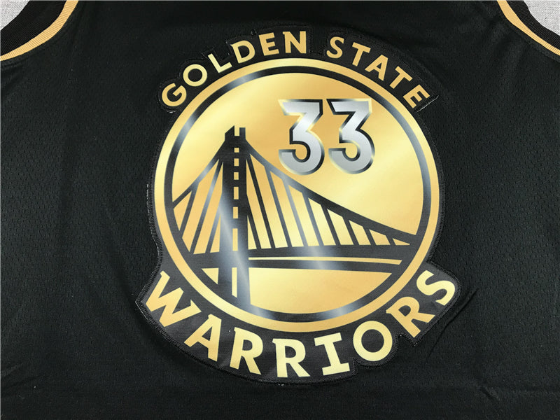 Men's Golden State Warriors James Wiseman #33 Black Classic Player Jersey