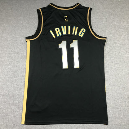 Men's Brooklyn Nets Kyrie Irving Black 2020/21 Swingman Player Jersey