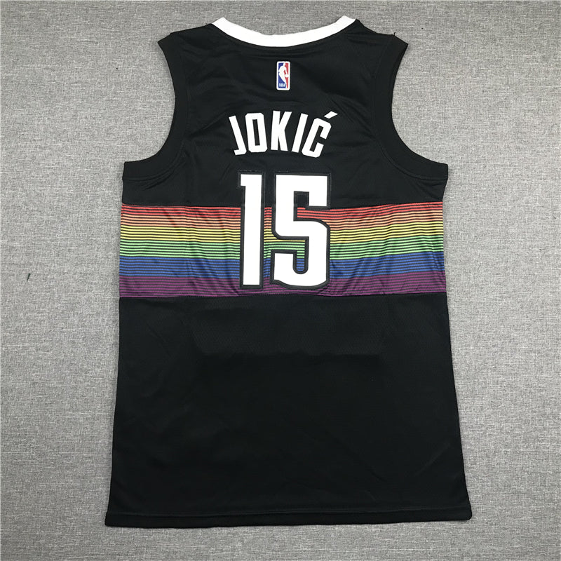 Men's Denver Nuggets Nikola Jokic #15 Black Player Jersey