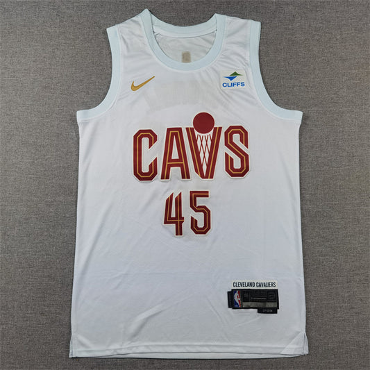 Men's Cleveland Cavaliers Donovan Mitchell #45 White Swingman Jersey - Association Edition