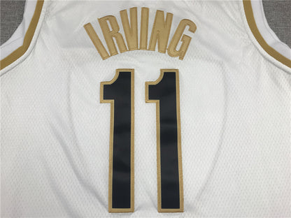 Men's Brooklyn Nets Kyrie Irving #11 White Swingman Player Jersey