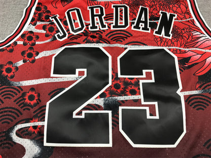 Men's Chicago Bulls Michael Jordan #23 Year of Rabbit Edition Hardwood Classics Swingman Jersey