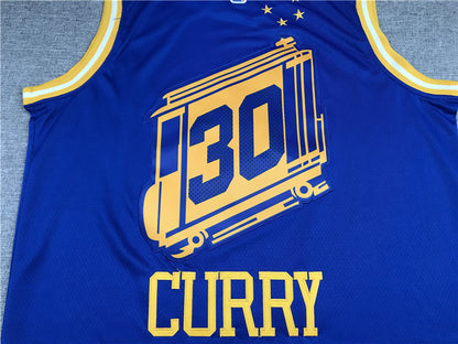 Men's Golden State Warriors Stephen Curry Blue 2020/21 Jersey - Classic Edition